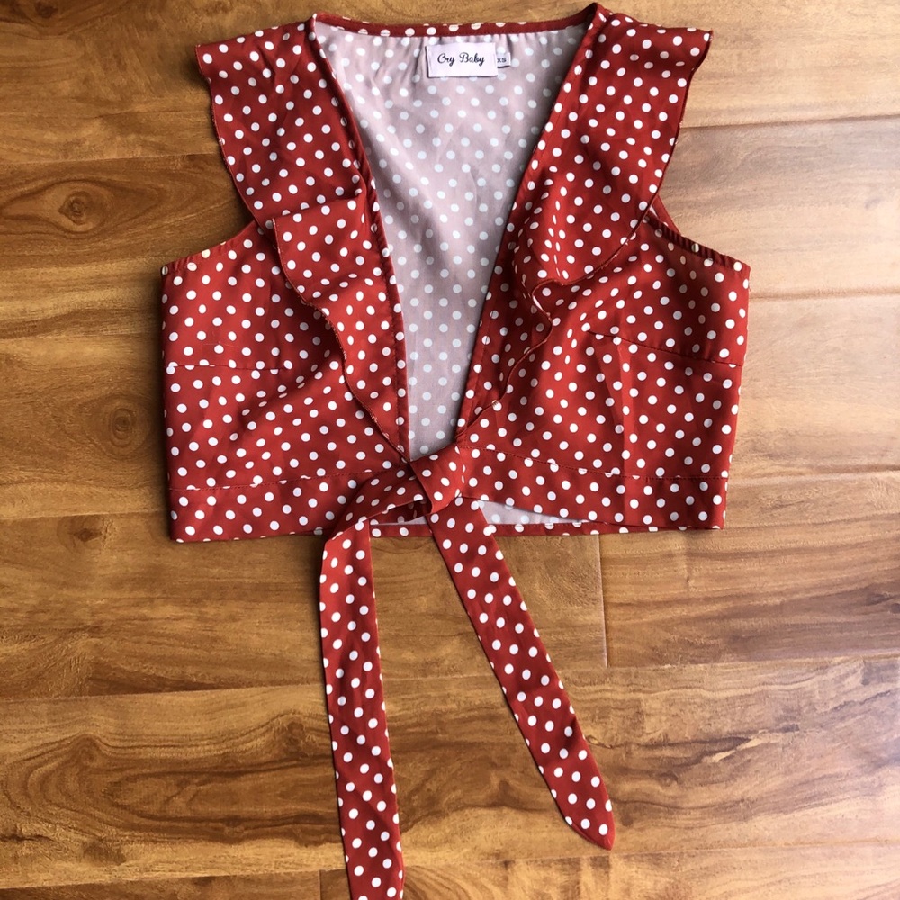 Crybaby Keke Tie Top
